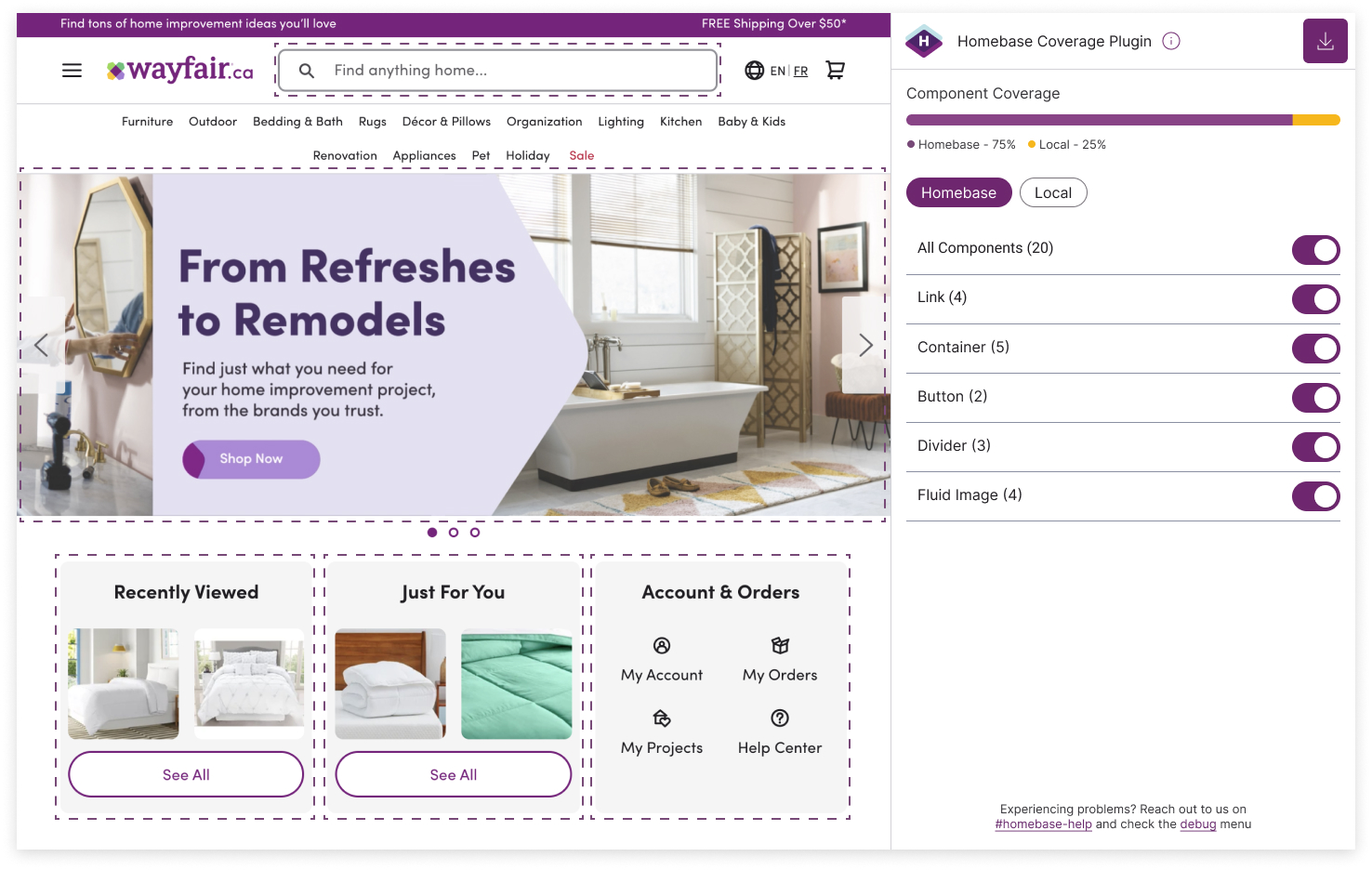 Homebase Coverage Plugin Final Design - Homebase Components