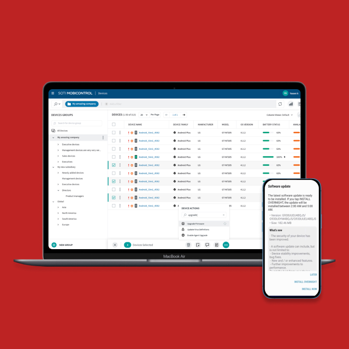 SOTI MobiControl Zebra FOTA