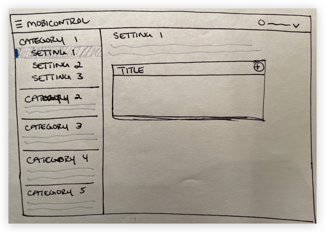 Global Settings Entry Point Option 3