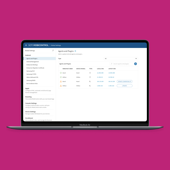 SOTI MobiControl Global Settings