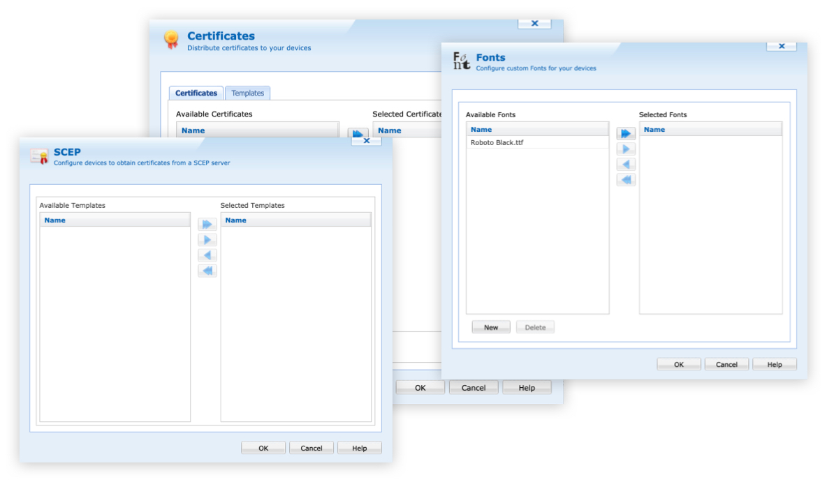Legacy Selection Table Versions