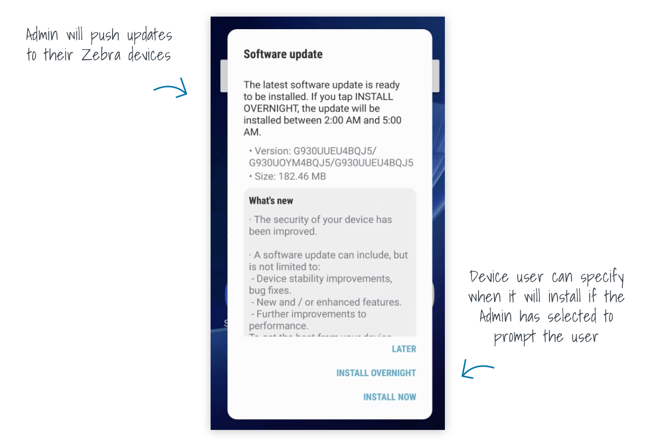 Zebra FOTA Notification Prompt