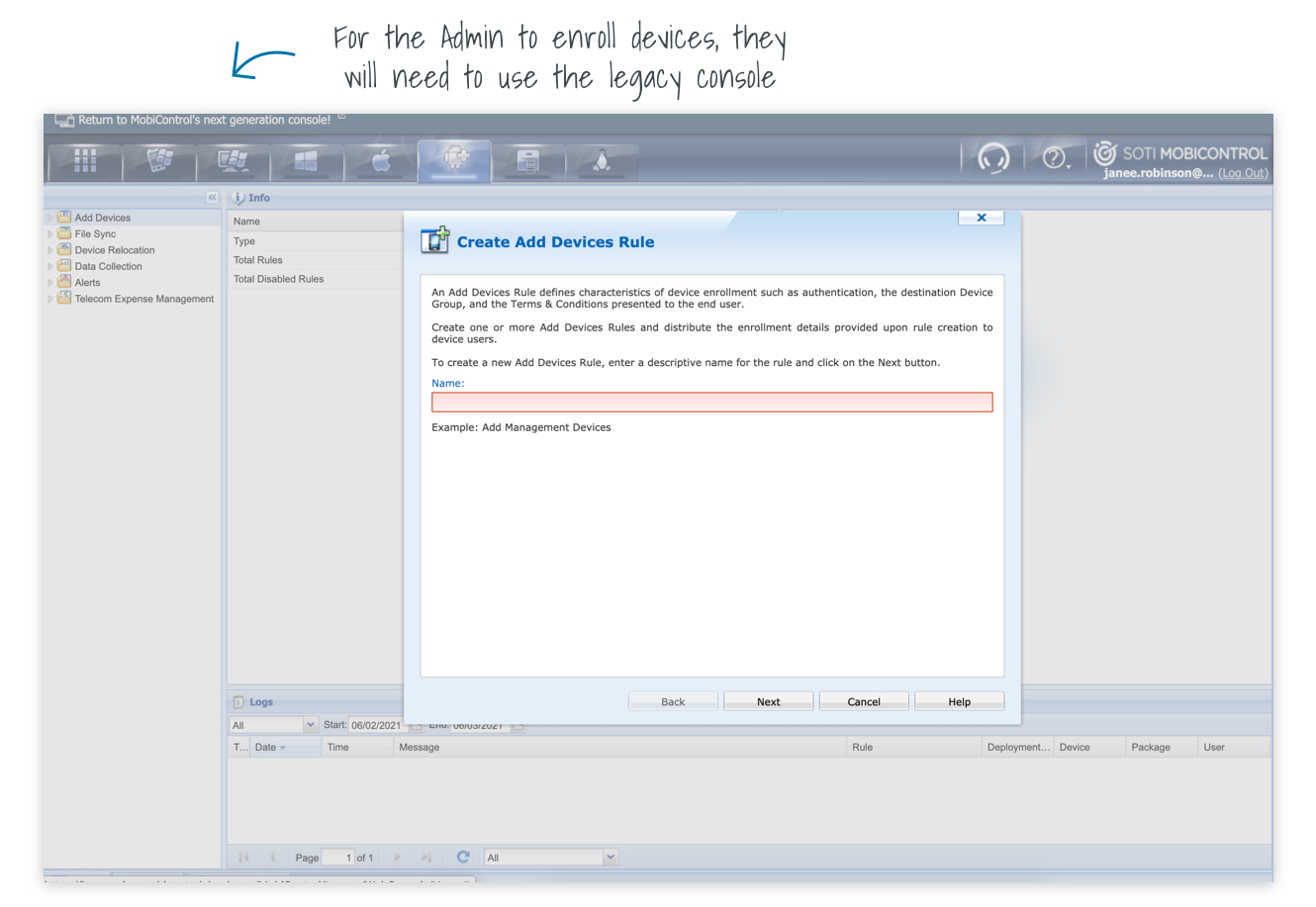Zebra FOTA Legacy Enrollment